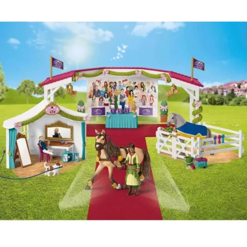 Schleich Horse Club 42466 Nagy lovasbemutatós játékszett