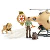 Schleich Wild Life 42476 Állatmentő helikopter játékszett