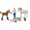 Schleich Farm World 42486 Orvoslátogatás kancánál és csikónál játékszett
