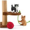 Schleich Farm World 42501 Játékélmény aranyos cicáknak játékszett