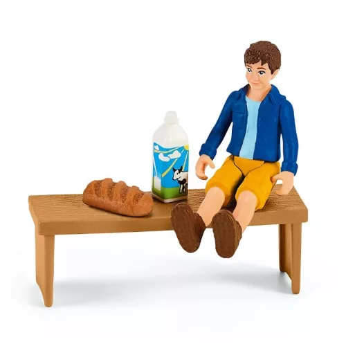 Schleich Farm World 42528 mobil piaci stand játékszett