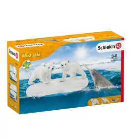 Schleich Wild Life 42531 Jegesmedvebocsok figuraszett