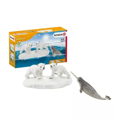 Schleich Wild Life 42531 Jegesmedvebocsok figuraszett
