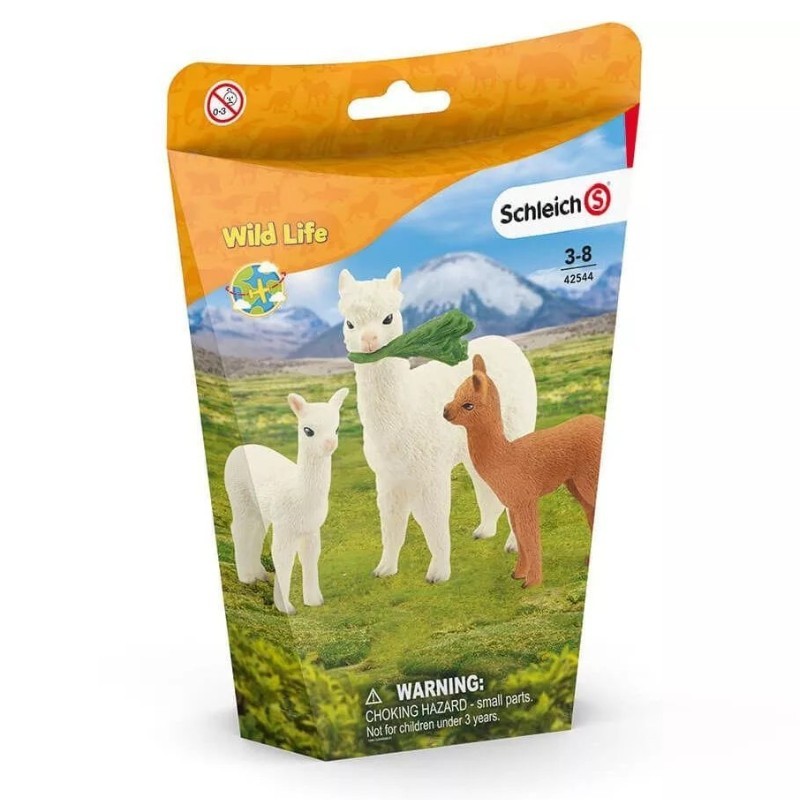 Schleich Wild Life 42544 Alpaka csal d Szerepj t kok B b j