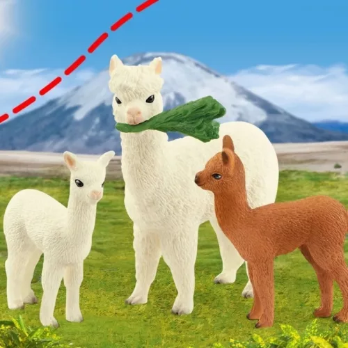 Schleich Wild Life 42544 Alpaka család figuraszett