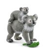 Schleich Wild Life 42566 Koala anyuka és kicsinye játékfigura szett
