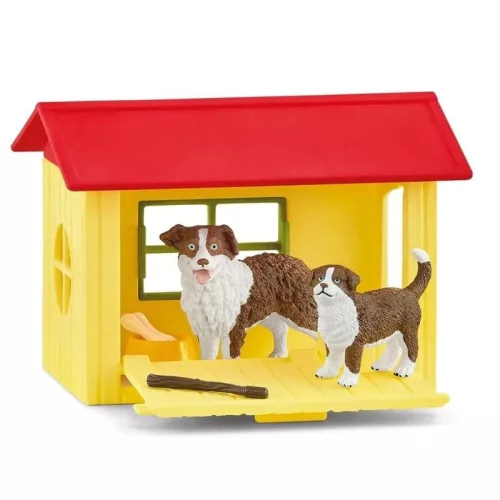 Schleich Farm World 42573 Barátságos kutyaház játékszett