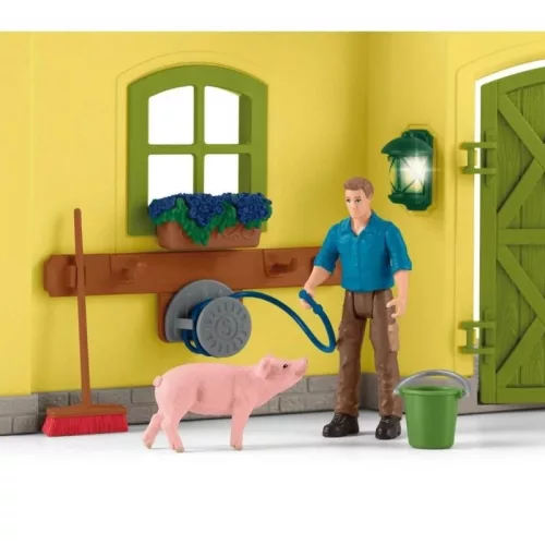 Schleich Farm World 42605 Nagy farm játékszett állatokkal