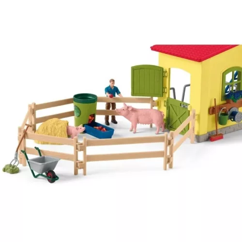 Schleich Farm World 42605 Nagy farm játékszett állatokkal