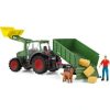 Schleich Farm World 42608 Traktor utánfutóval játékszett