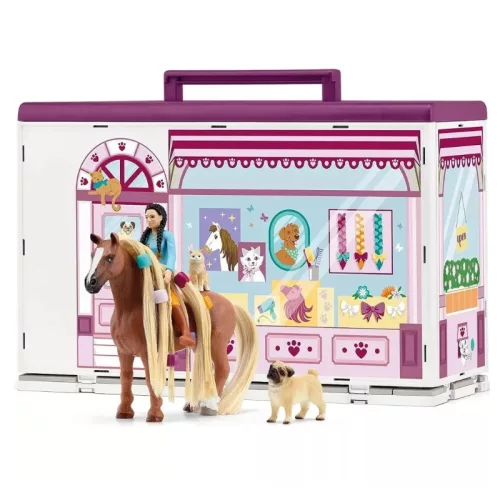 Schleich Horse Club Sofia's Beauties 42614 Kiskedvenc szépségszalon játékszett