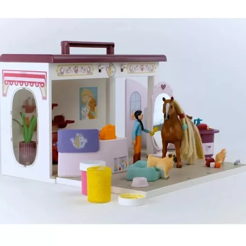 Schleich Horse Club Sofia's Beauties 42614 Kiskedvenc szépségszalon játékszett