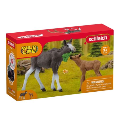 Schleich Wild Life 42629 Jávorszarvas borjúval