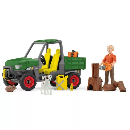 Schleich Farm World 42659 Erdei munkálatok játékszett