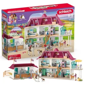 Schleich Horse Club 42706 – Lakeside-i lakóház és istálló játékszett