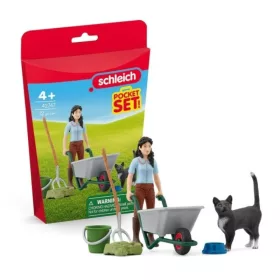 Schleich Horse Club 42747 Almozó és ápoló játékszett