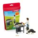 Schleich Horse Club 42754 játékszett – Grillezés Tommal