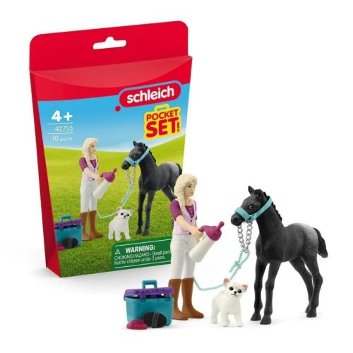 Schleich Horse Club 42755 Gondozási készlet csikónak