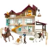 Schleich Horse Club 42785 Tóparti villa és lovarda játékkészlet