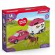 Schleich Horse Club 72223 Special Edition Kalandozás autóval és lószállító utánfutóval