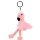 Plüss flamingó kulcstartó – 8 cm