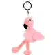 Plüss flamingó kulcstartó – 8 cm