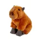 Capybara vízidisznó élethű ülő plüss figura (25 cm)