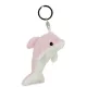 Plüss kulcstartó 8 cm - Pink delfin
