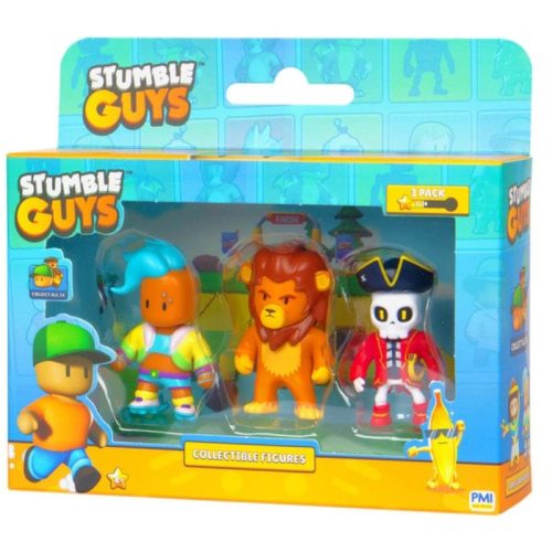 Stumble Guys figuracsomag - Velocit, Leonidas, Captain Noheart