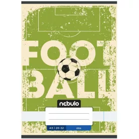 Nebulo A/5 sima füzet – Vagány minták Focilabda (20-32)