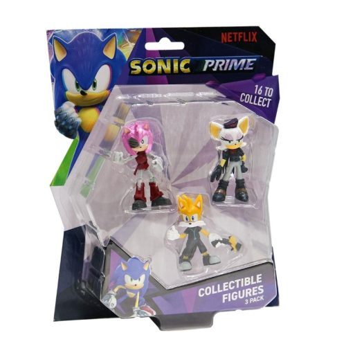 Sonic figura csomag 3 db-os - Amy, Rogue, Tailes (1. széria)