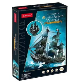 CubicFun T4005 3D puzzle – Queen Anne's Revenge kalózhajó (180 db)
