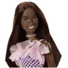 Parti Barbie - Sötétbarna hajú baba rózsaszín ruhában