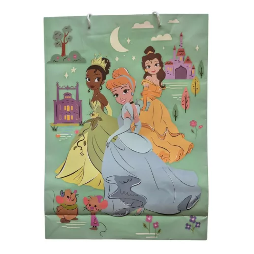 Disney Hercegnők papír ajándéktasak – nagy méret (330x455x100 mm)