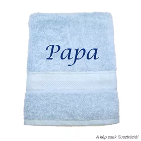 Hímzett törölköző Papa felirattal