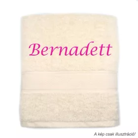 Neves törölköző hímzett Bernadett felirattal