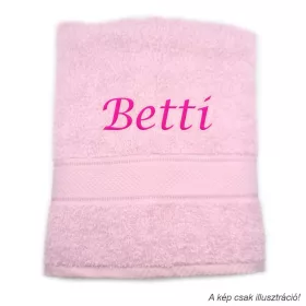 Neves törölköző hímzett Betti felirattal