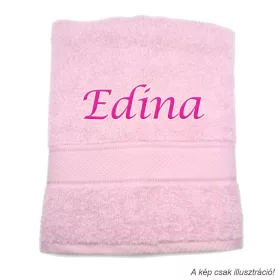 Neves törölköző hímzett Edina felirattal