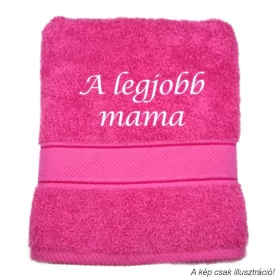 Hímzett törölköző A legjobb mama felirattal