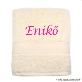 Neves törölköző hímzett Enikő felirattal