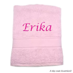 Neves törölköző hímzett Erika felirattal