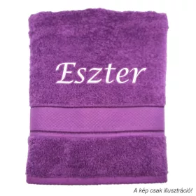 Neves törölköző hímzett Eszter felirattal