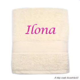 Neves törölköző hímzett Ilona felirattal