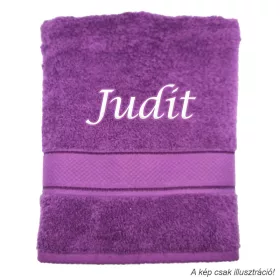 Neves törölköző hímzett Judit felirattal