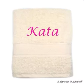 Neves törölköző hímzett Kata felirattal