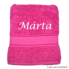 Neves törölköző hímzett Márta felirattal