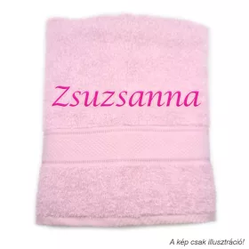 Neves törölköző hímzett Zsuzsanna felirattal