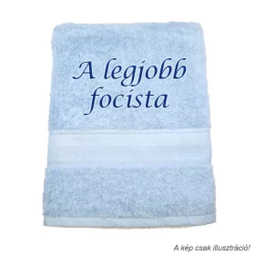 Hímzett törölköző A legjobb focista felirattal