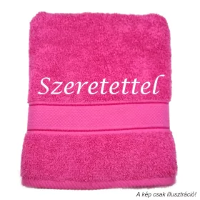 Hímzett törölköző Szeretettel felirattal