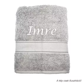 Neves törölköző hímzett Imre felirattal